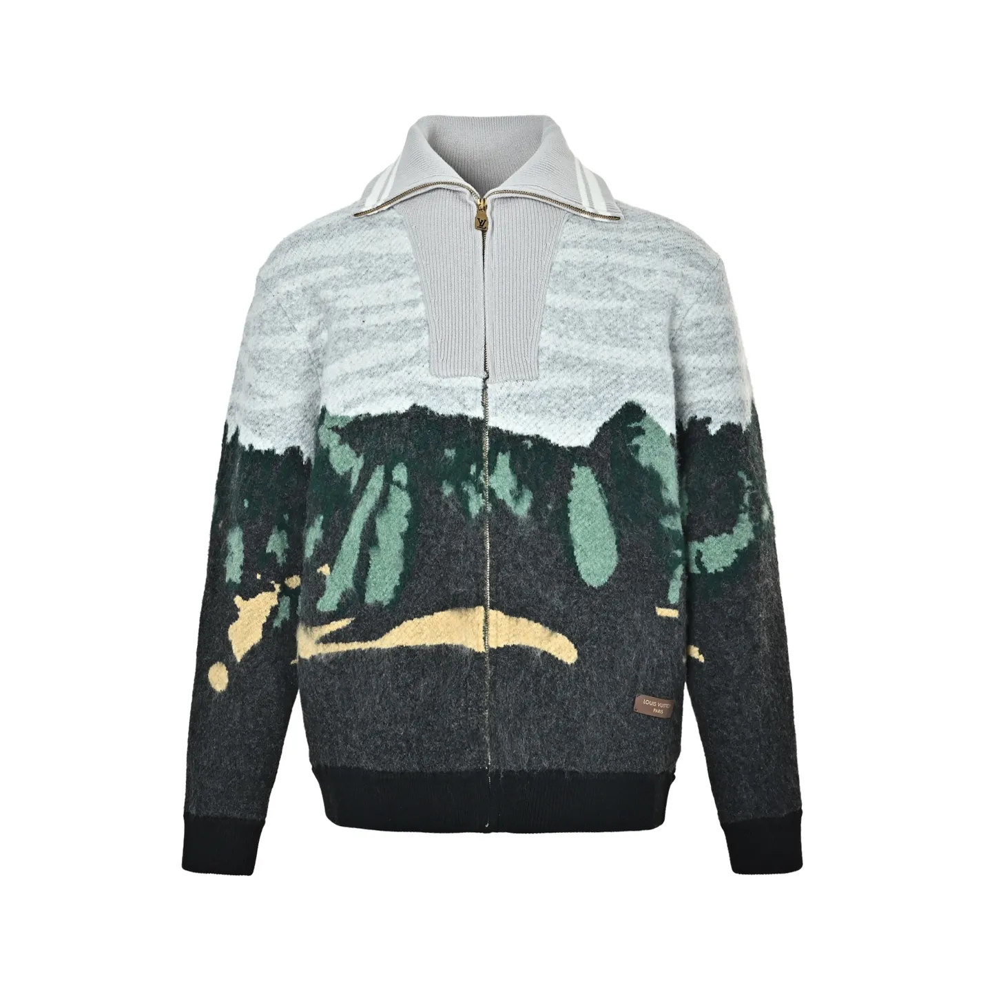 Louis Vuitton/Louis Vuitton forest landscape jacquard sweater